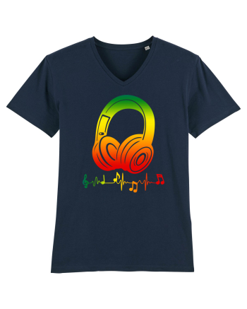 Reggae Music Headphone French Navy