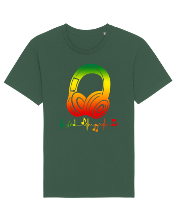 Reggae Music Headphone Bottle Green
