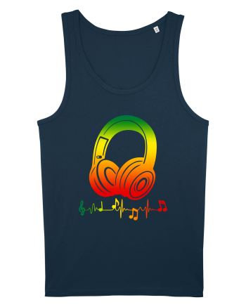 Reggae Music Headphone Navy