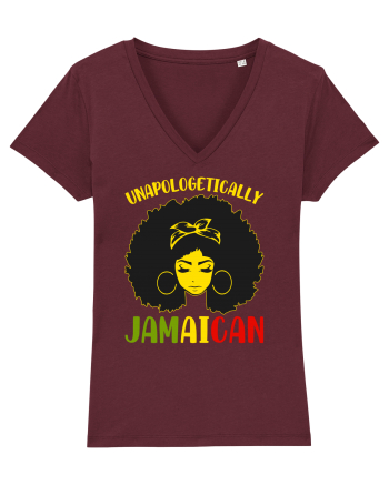 Unapologetically jamaican Burgundy