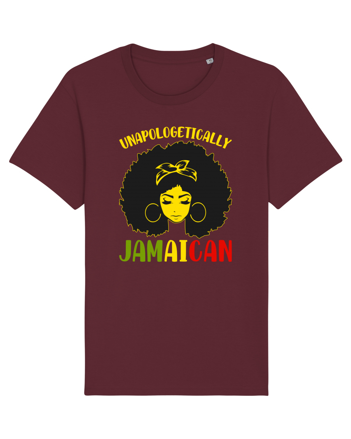 Tricou mânecă scurtă Unisex Rocker Burgundy