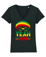 Yeh Mon Tricou mânecă scurtă guler V Damă Evoker