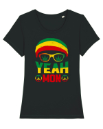 Yeh Mon Tricou mânecă scurtă guler larg fitted Damă Expresser