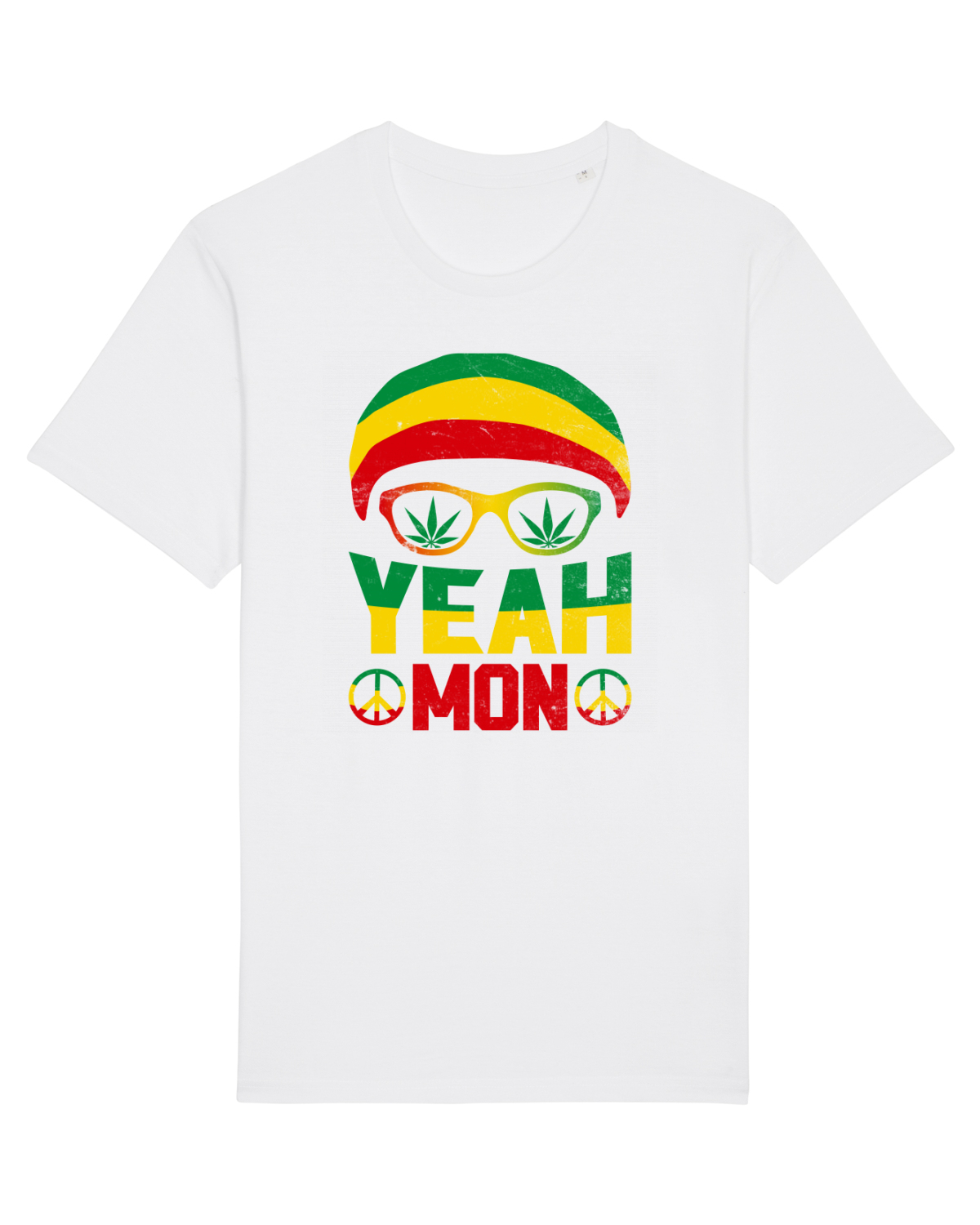 Tricou mânecă scurtă Unisex Rocker White