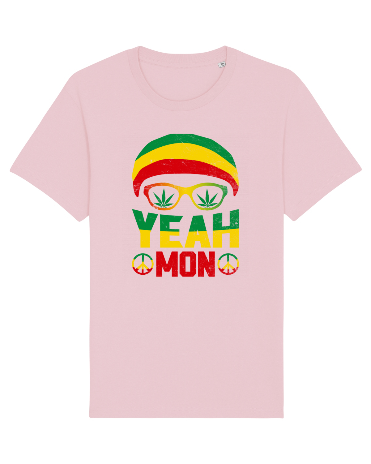 Tricou mânecă scurtă Unisex Rocker Cotton Pink