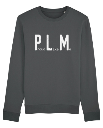 Proud Like Me - white Anthracite