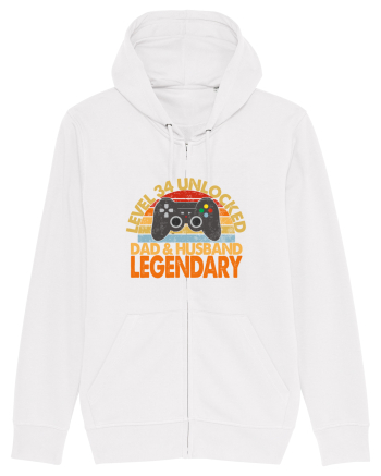 Level 34 Unlocked Dad & Husband Legendary White