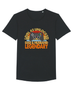 Level 42 Unlocked Dad & Husband Legendary Tricou mânecă scurtă guler larg Bărbat Skater