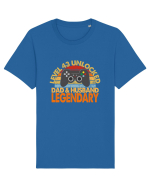 Level 43 Unlocked Dad & Husband Legendary Tricou mânecă scurtă Unisex Rocker
