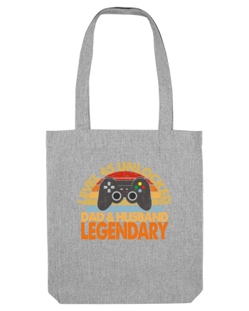 Level 45 Unlocked Dad & Husband Legendary Heather Grey