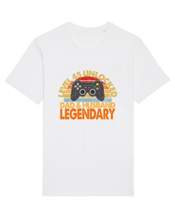 Level 45 Unlocked Dad & Husband Legendary White