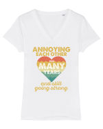 Annoying Each Other For Many Years And Still Going Strong Tricou mânecă scurtă guler V Damă Evoker