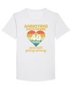 Annoying Each Other For 40 Years And Still Going Strong Tricou mânecă scurtă guler larg Bărbat Skater