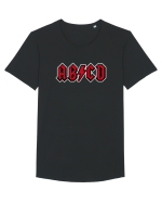 AB CD Tricou mânecă scurtă guler larg Bărbat Skater