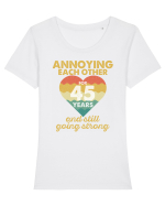 Annoying Each Other For 45 Years And Still Going Strong Tricou mânecă scurtă guler larg fitted Damă Expresser