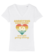 Annoying Each Other For 50 Years And Still Going Strong Tricou mânecă scurtă guler V Damă Evoker