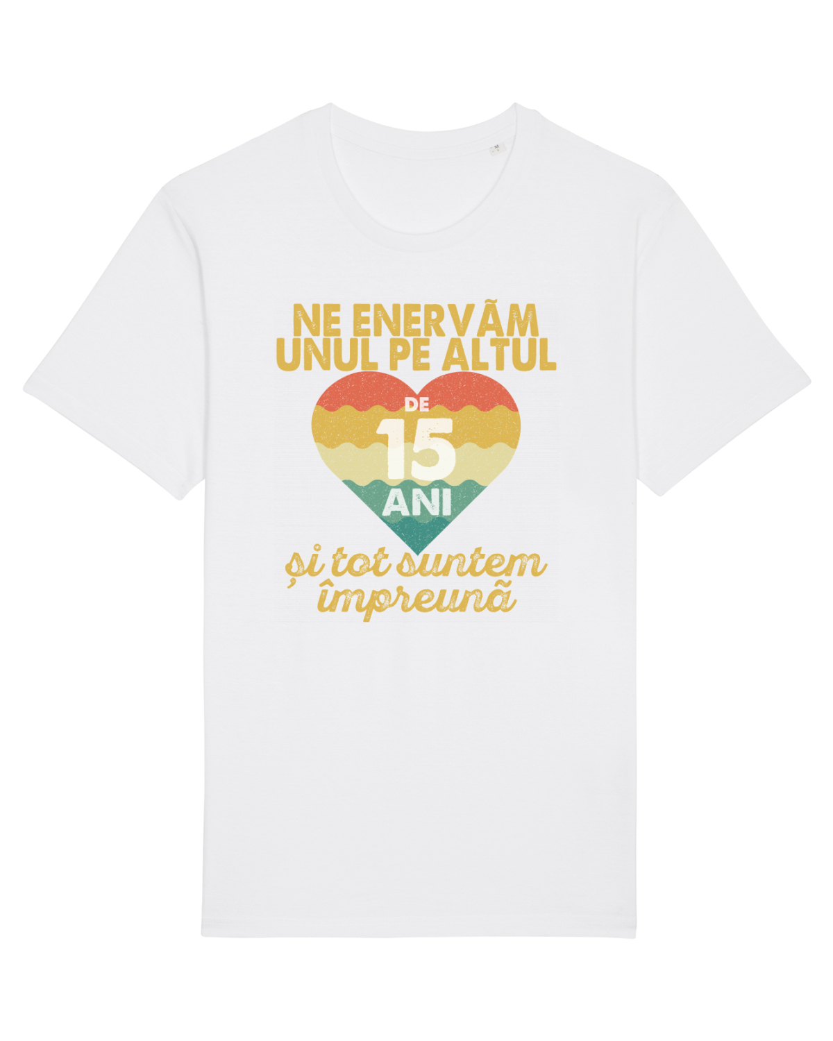 Tricou mânecă scurtă Unisex Rocker White