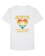 Ne enervam unul pe altul de 15 ani si tot suntem impreuna Tricou mânecă scurtă guler larg Bărbat Skater