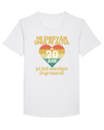 Ne enervam unul pe altul de 20 ani si tot suntem impreuna Tricou mânecă scurtă guler larg Bărbat Skater