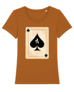 Ace Black heart Tricou mânecă scurtă guler larg fitted Damă Expresser