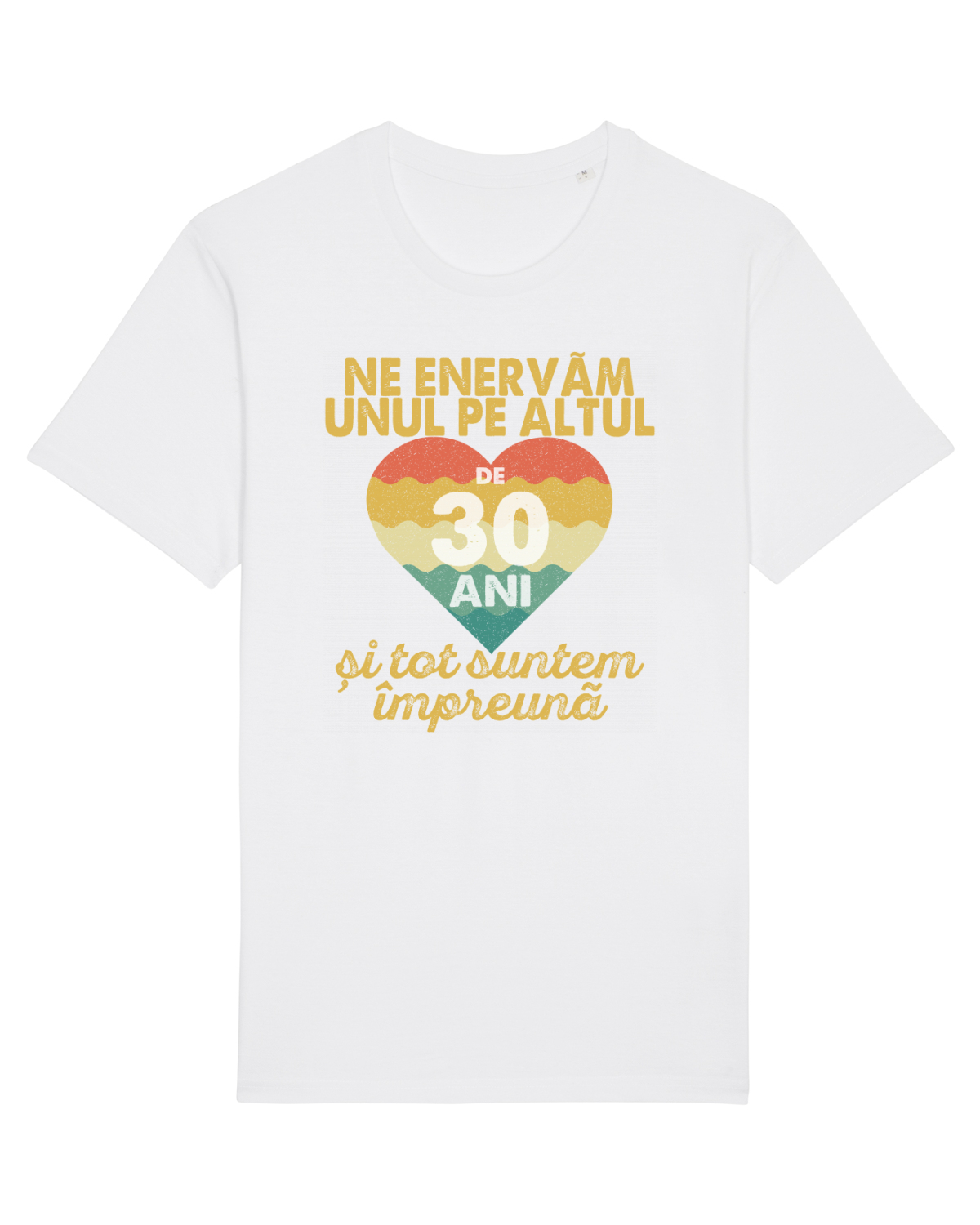 Tricou mânecă scurtă Unisex Rocker White