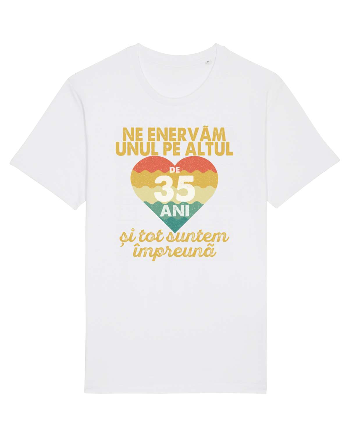 Tricou mânecă scurtă Unisex Rocker White