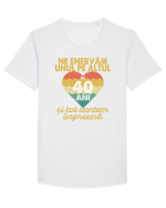 Ne enervam unul pe altul de 40 ani si tot suntem impreuna Tricou mânecă scurtă guler larg Bărbat Skater
