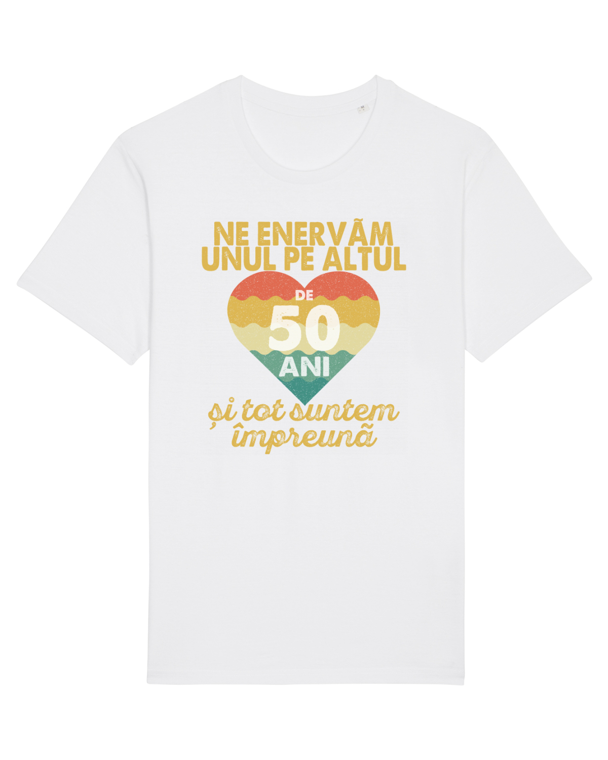 Tricou mânecă scurtă Unisex Rocker White