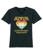 Ne enervam unul pe altul de 55 ani si tot suntem impreuna Tricou mânecă scurtă guler V Bărbat Presenter