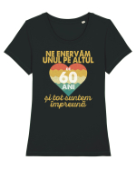Ne enervam unul pe altul de 60 ani si tot suntem impreuna Tricou mânecă scurtă guler larg fitted Damă Expresser