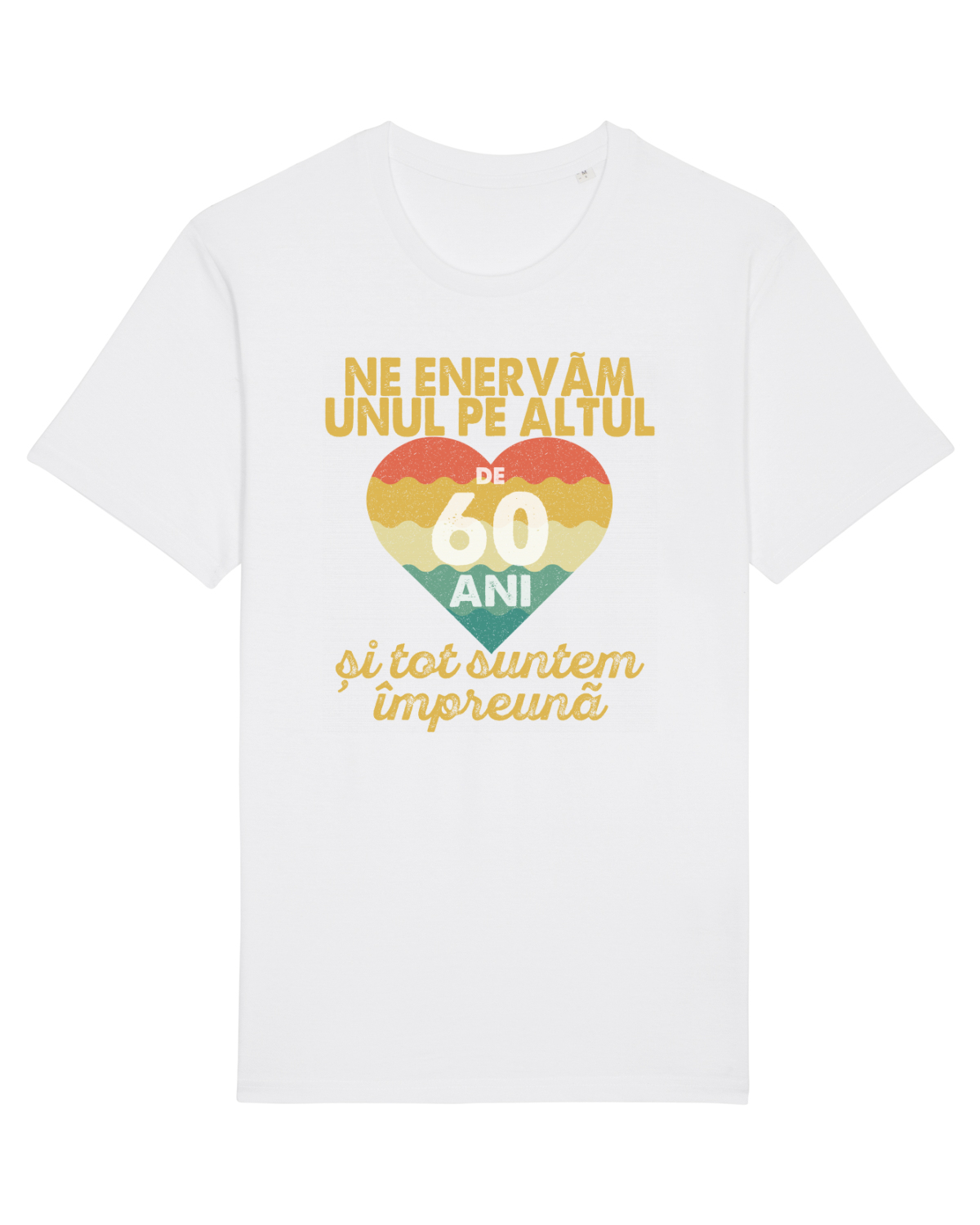 Tricou mânecă scurtă Unisex Rocker White