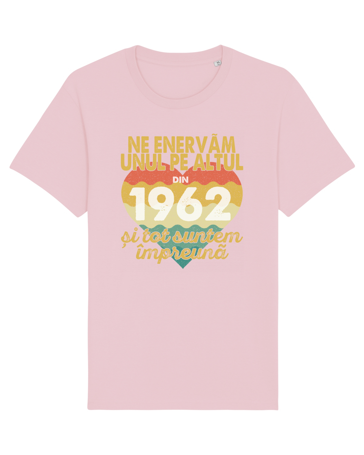 Tricou mânecă scurtă Unisex Rocker Cotton Pink