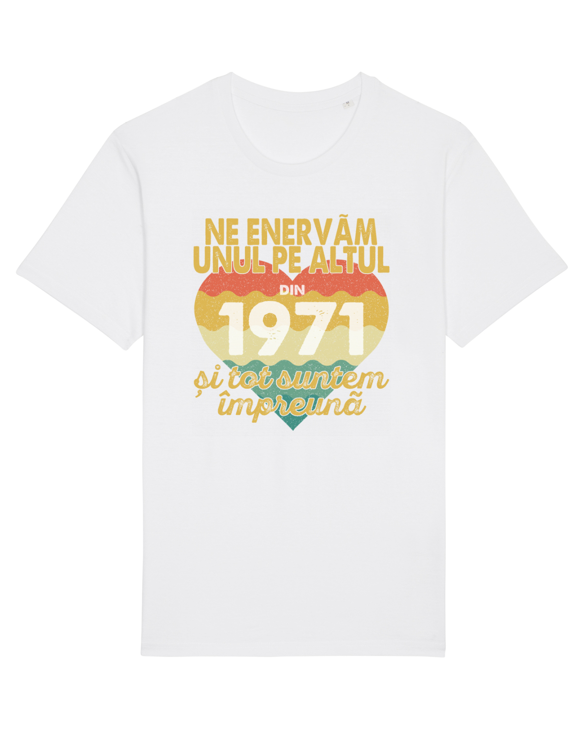 Tricou mânecă scurtă Unisex Rocker White