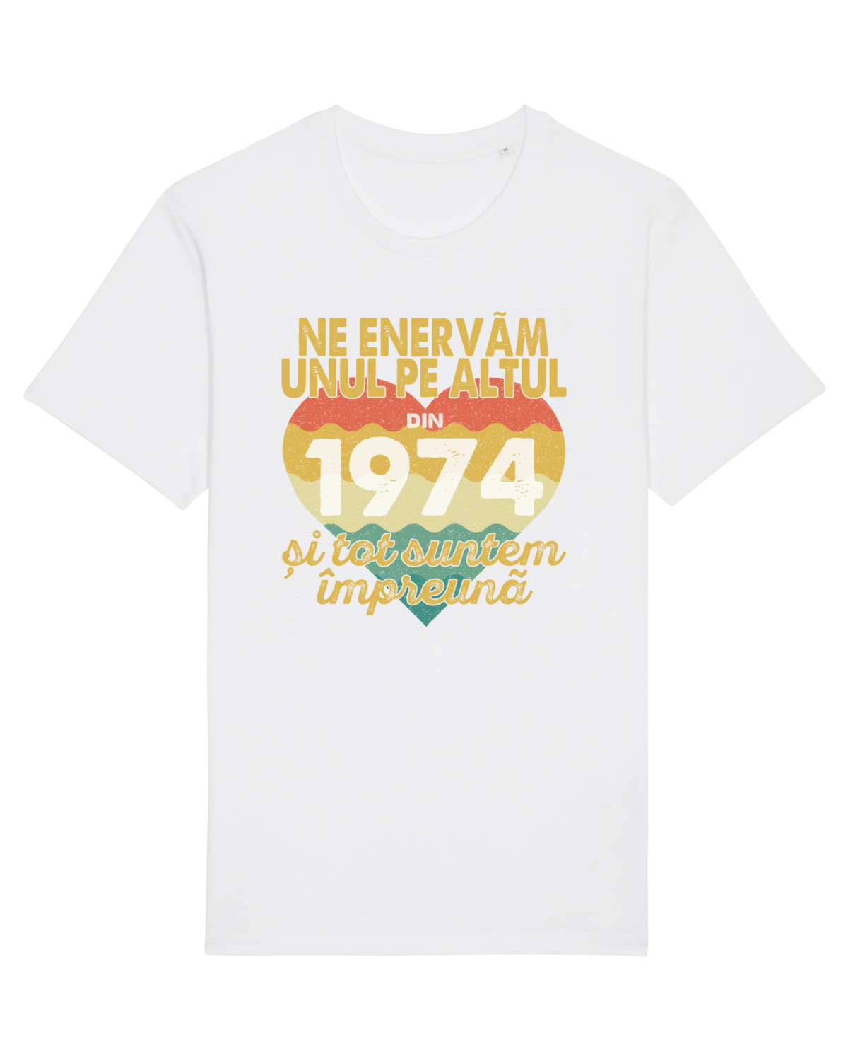 Tricou mânecă scurtă Unisex Rocker White