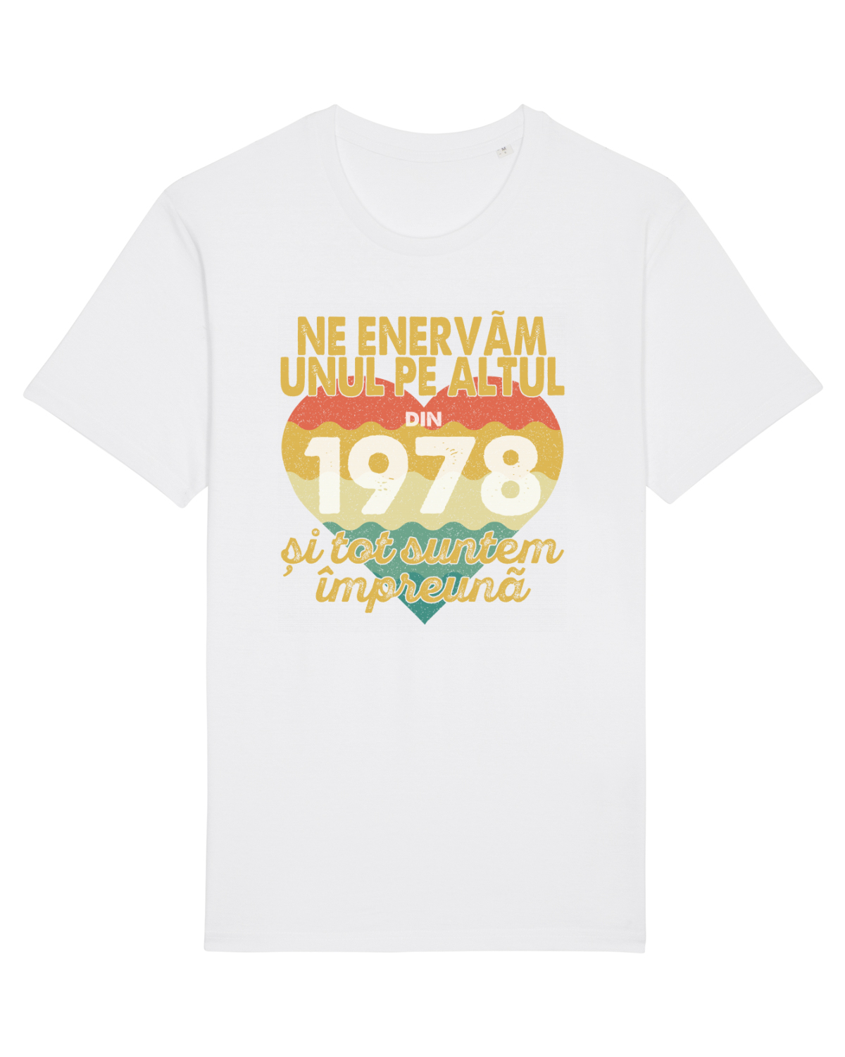 Tricou mânecă scurtă Unisex Rocker White
