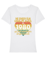 Ne enervam unul pe altul din 1980 si tot suntem impreuna Tricou mânecă scurtă guler larg fitted Damă Expresser
