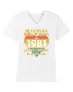 Ne enervam unul pe altul din 1981 si tot suntem impreuna Tricou mânecă scurtă guler V Bărbat Presenter