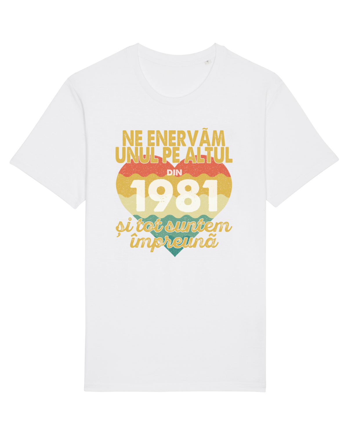 Tricou mânecă scurtă Unisex Rocker White