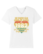 Ne enervam unul pe altul din 1982 si tot suntem impreuna Tricou mânecă scurtă guler V Bărbat Presenter