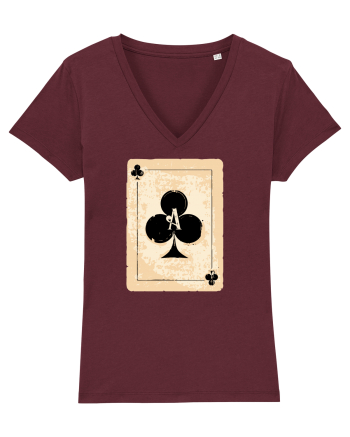 Ace of cross Burgundy