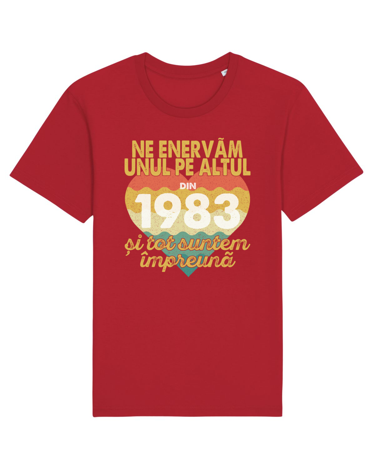 Tricou mânecă scurtă Unisex Rocker Red