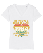 Ne enervam unul pe altul din 1984 si tot suntem impreuna Tricou mânecă scurtă guler V Damă Evoker