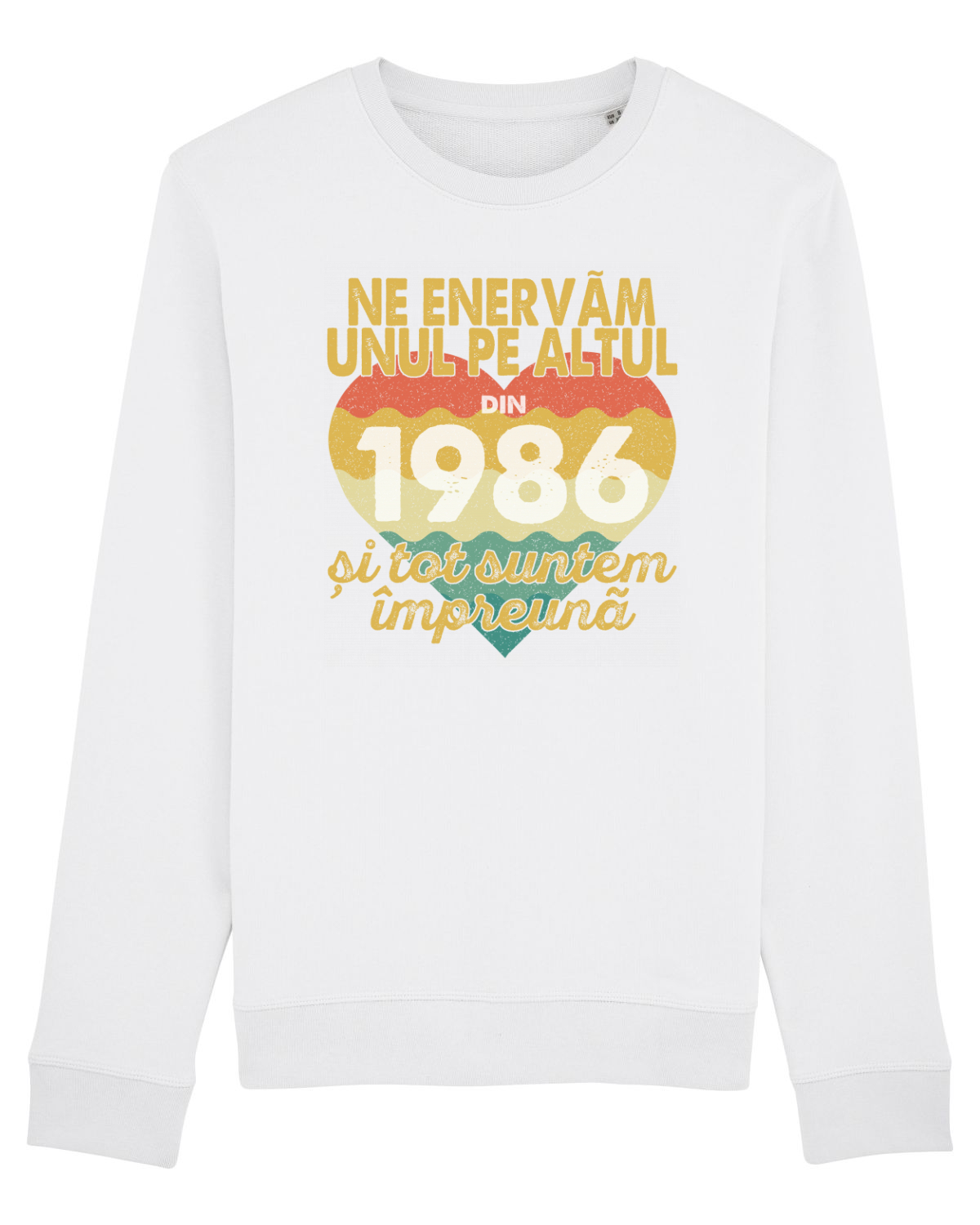 Bluză mânecă lungă Unisex Rise White