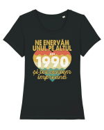 Ne enervam unul pe altul din 1990 si tot suntem impreuna Tricou mânecă scurtă guler larg fitted Damă Expresser