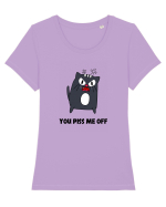 You piss me off Tricou mânecă scurtă guler larg fitted Damă Expresser