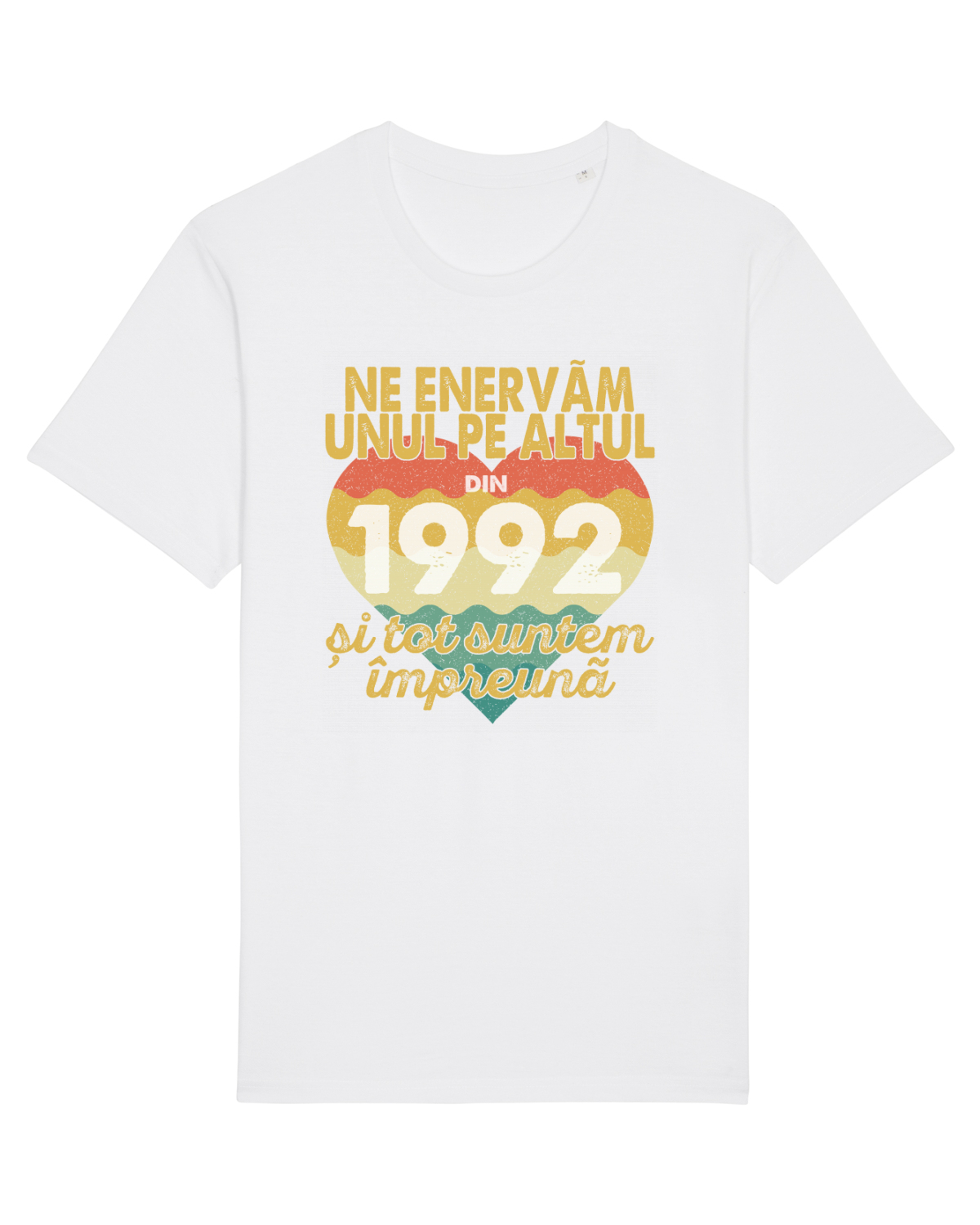 Tricou mânecă scurtă Unisex Rocker White