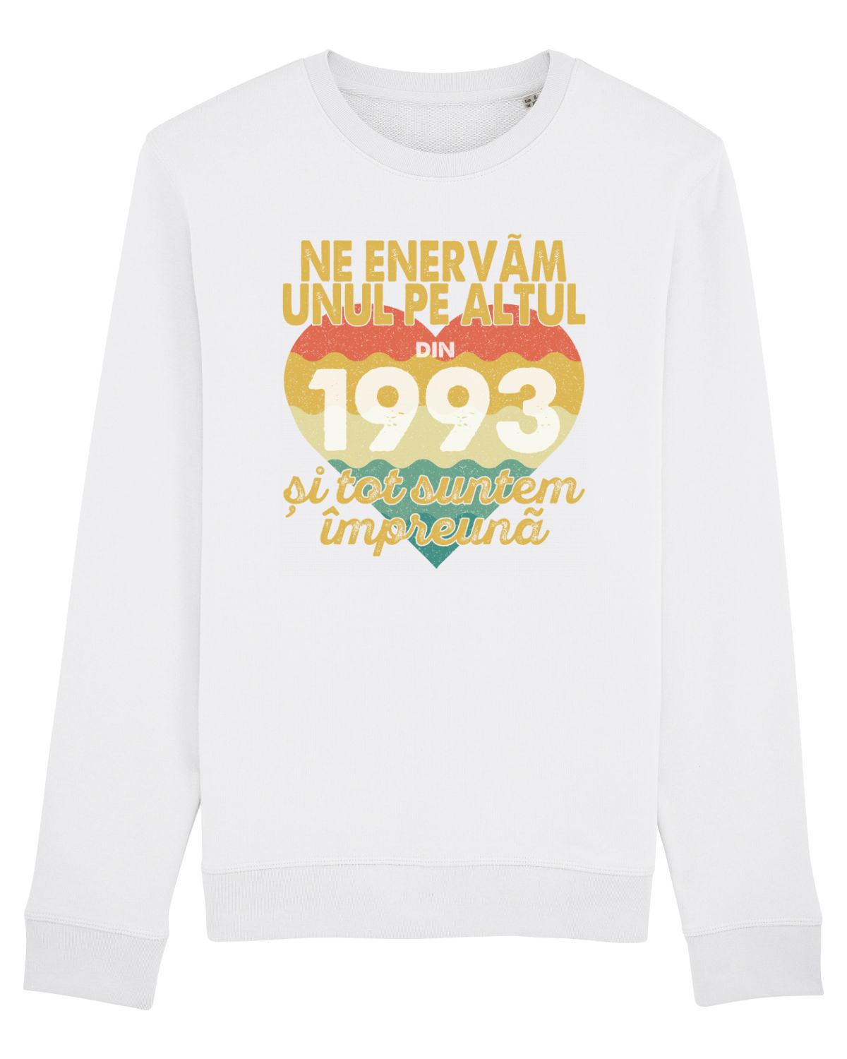 Bluză mânecă lungă Unisex Rise White