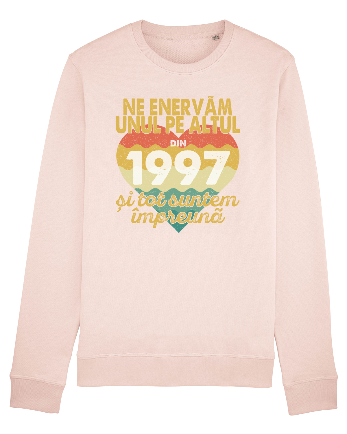 Bluză mânecă lungă Unisex Rise Candy Pink