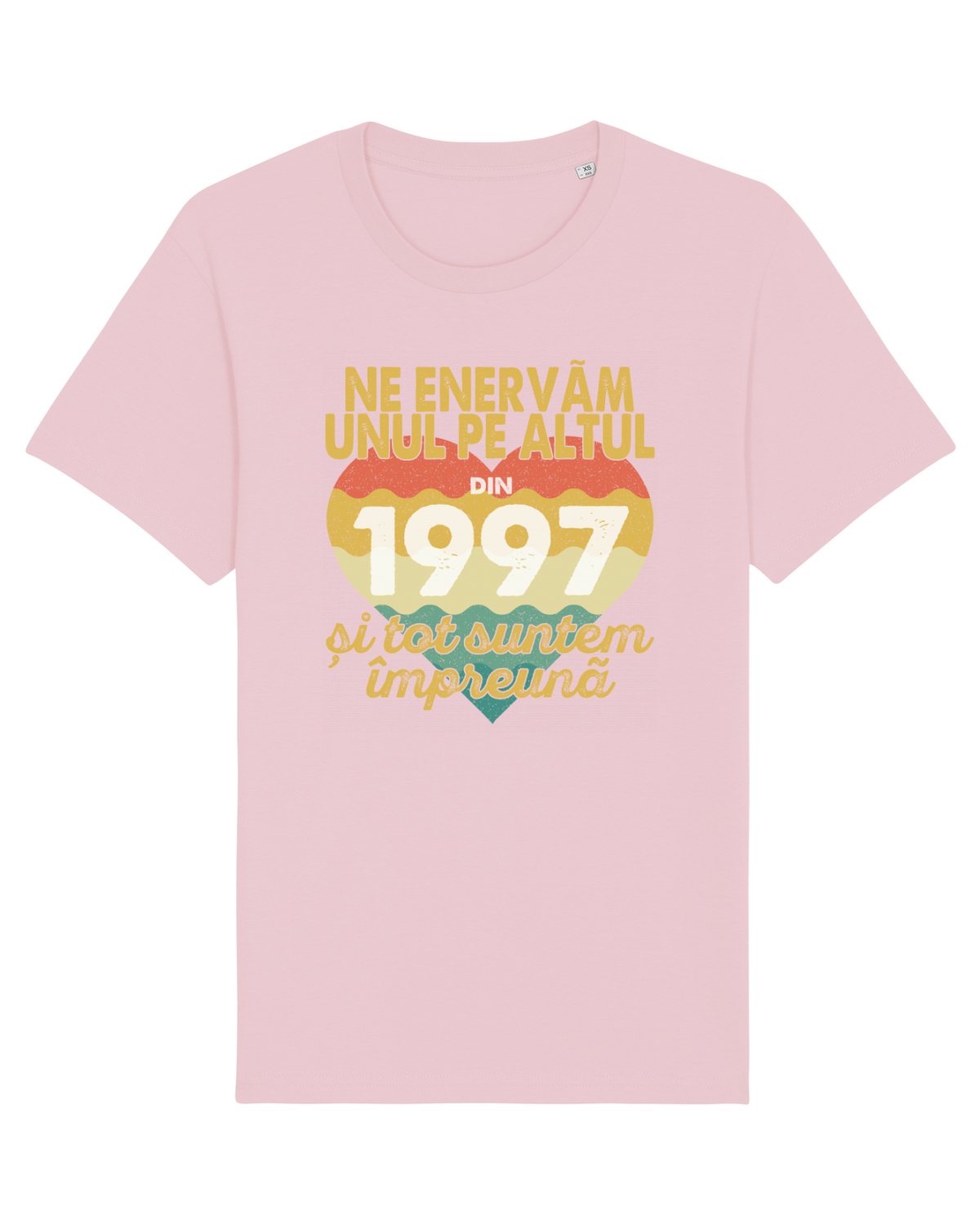 Tricou mânecă scurtă Unisex Rocker Cotton Pink