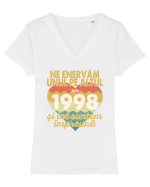Ne enervam unul pe altul din 1998 si tot suntem impreuna Tricou mânecă scurtă guler V Damă Evoker